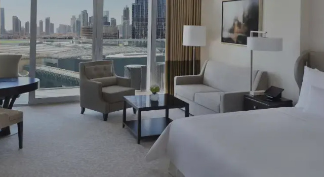 Двухместный номер клубный с частичным видом на Бурдж-Халифа Grand Kempinski The Boulevard Dubai