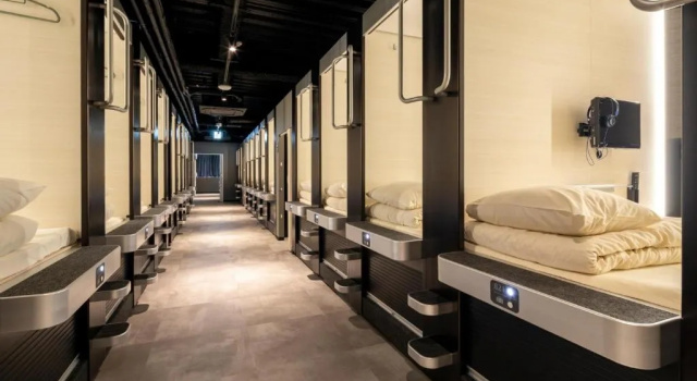 No Window Capsule Male Only Moderate Capsule Hotel Cube Hiroshima