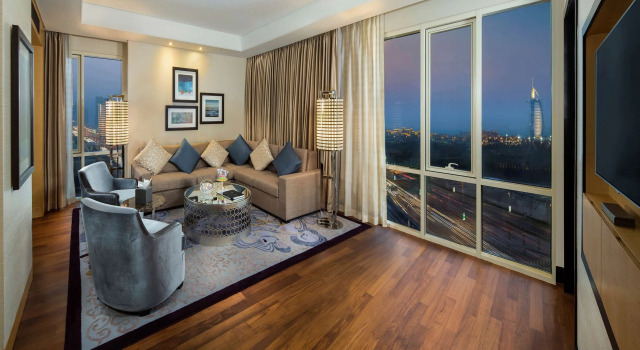 Двухместный люкс Corner Отель Kempinski Mall Of The Emirates