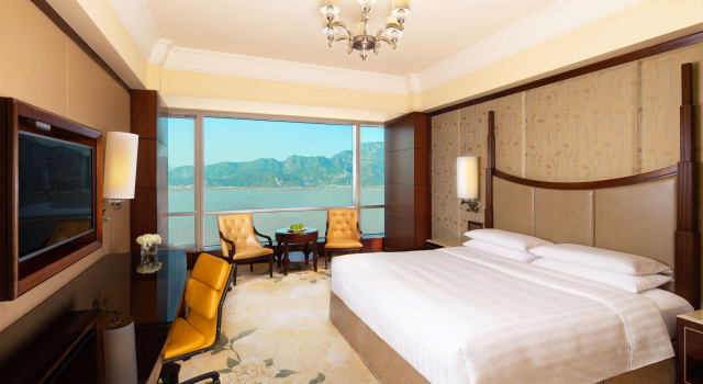 Двухместный Horizon Club номер с видом на реку Shangri-La Wenzhou