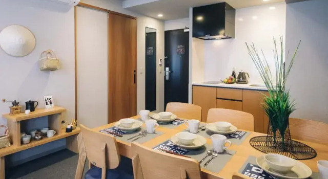 Пятиместный люкс с 2 комнатами MIMARU SUITES Kyoto Shijo