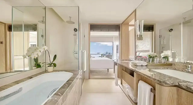 Двухместный номер с видом на море Mandarin Oriental, Singapore