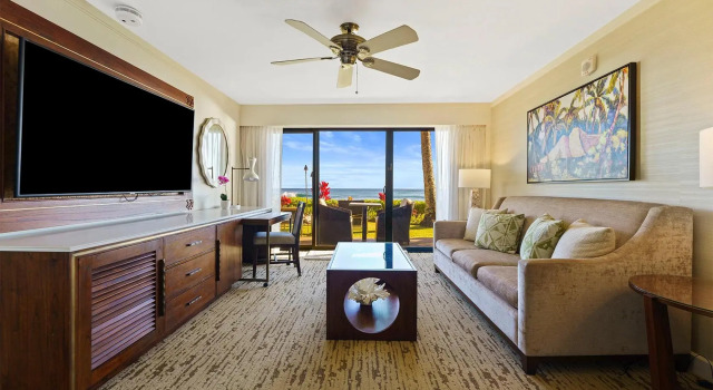 Двухместный люкс oceanfront Koa Kea Resort on Poipu Beach