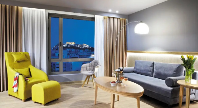 Двухместный полулюкс Acropolis view Отель Zeus Wyndham Grand Athens