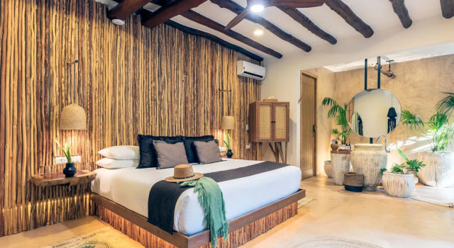 Suite doppia Luminiscencia con vista sul giardino Hotel Villas Flamingos