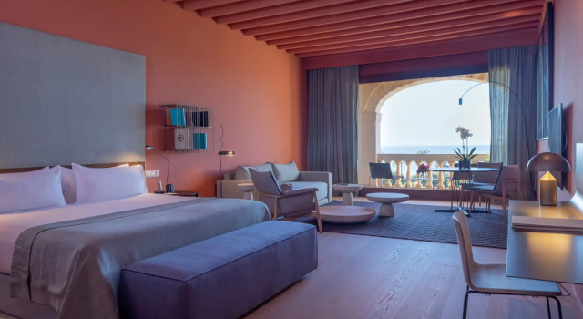 Люкс с террасой с видом на море Calatrava Hotel, Mediterranean Sea House