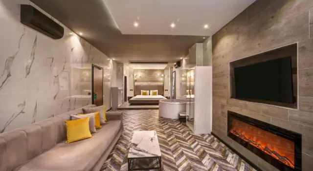 Двухместный люкс Jacuzzi Fireplace Walton Sisli Residence