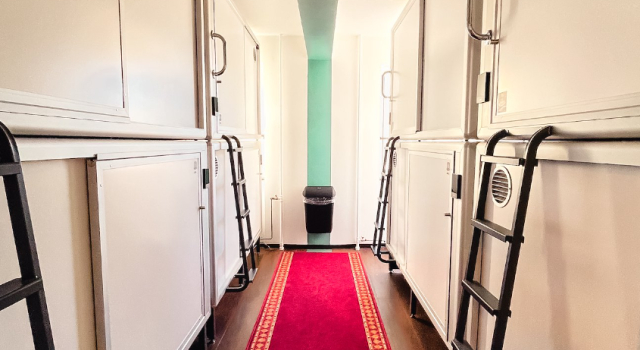 Двухместная капсула Copenhagen Downtown Hostel