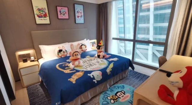 Двухместный люкс Deluxe Paul Frank Family Theme c 1 комнатой Ascott Raffles City Chongqing