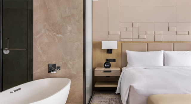 Двухместный номер Deluxe Executive Chengdu Marriott Hotel Financial Centre
