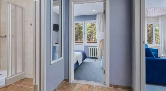 Двухместный люкс с камином с 2 комнатами Гостиничный комплекс Country Resort