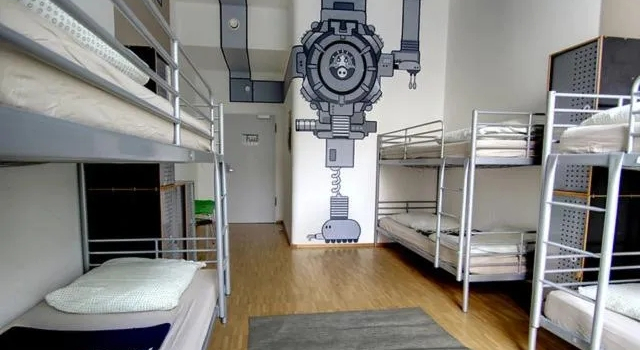 Кровать в общем номере Heart of Gold Hostel & Capsules Berlin