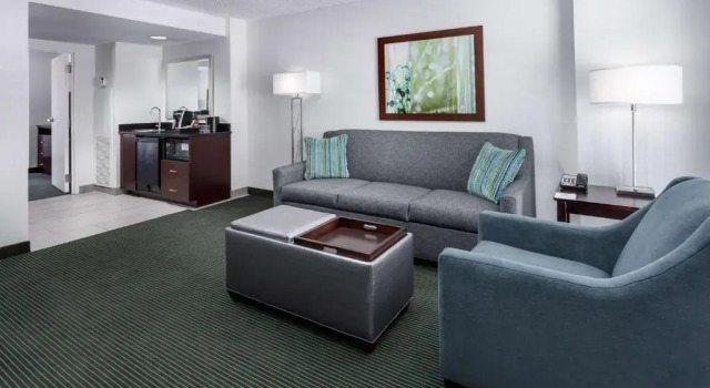 Двухместный люкс клубный с 2 комнатами с видом на бассейн Embassy Suites by Hilton Orlando Lake Buena Vista Resort