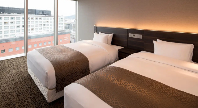 Superior Doppel Zimmer mit Blick Piazza Hotel Nara