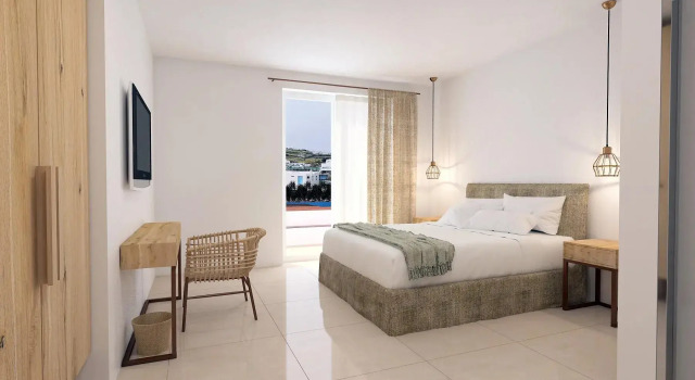 Двухместный полулюкс с собственным небольшим бассейном Omnia Mykonos Boutique Hotel & Suites