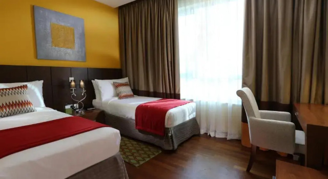 Люкс с 2 комнатами с видом на Бурдж-Халифа Wyndham Downtown Dubai
