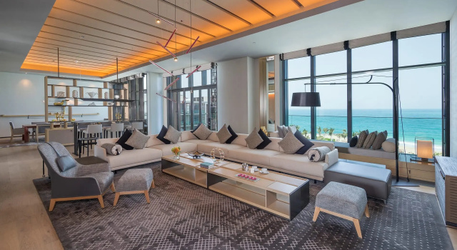 Люкс Harmony Royal с 3 комнатами oceanfront Caesars Palace Bluewaters Dubai