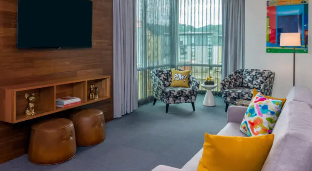 Двухместный люкс с видом на город Aloft by Marriott Asheville Downtown
