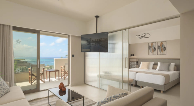 Двухместный полулюкс with side sea view Creta Star Hotel