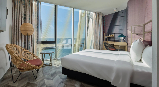 Двухместный номер XL с видом на море Inntel Hotels Den Haag Marina Beach