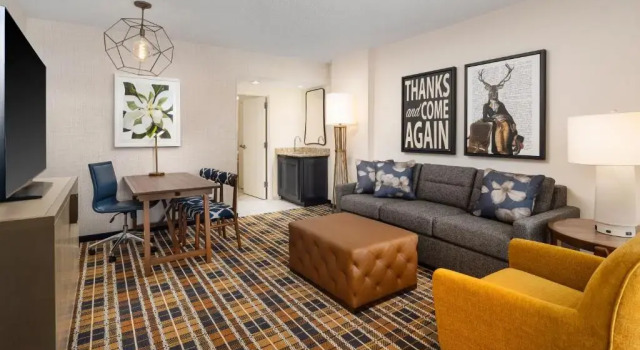 Двухместный люкс с 2 комнатами с видом на город Embassy Suites by Hilton Atlanta Buckhead