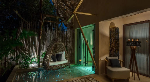 Suite doppia Luminiscencia con vista sul giardino Hotel Villas Flamingos