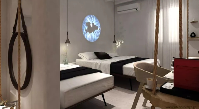 Двухместный полулюкс с видом на внутренний двор Absolute Mykonos Suites & More