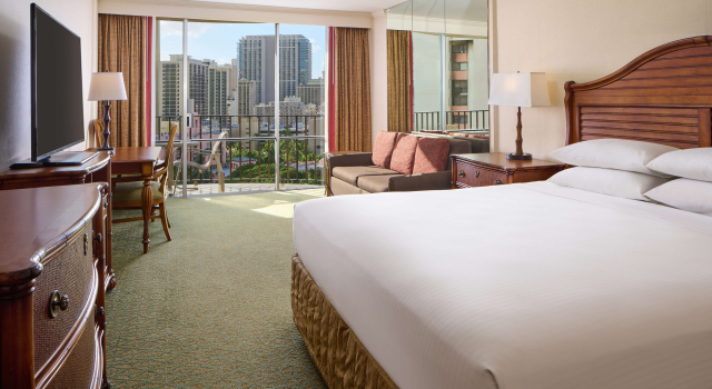 Двухместный номер Accessible с видом на город OUTRIGGER Waikiki Beach Resort