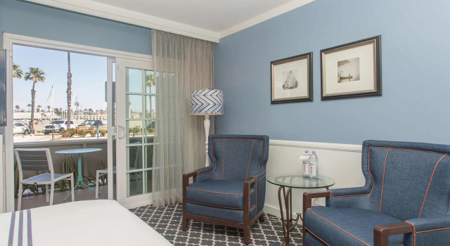 Двухместный номер marina side The Portofino Hotel & Marina, a Noble House Hotel
