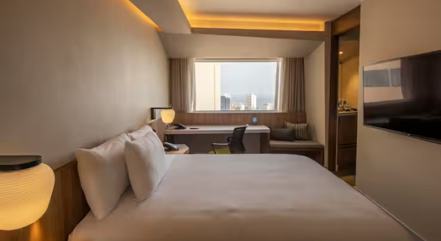 Номер с панорамным видом на город Hilton Garden Inn Lima Miraflores