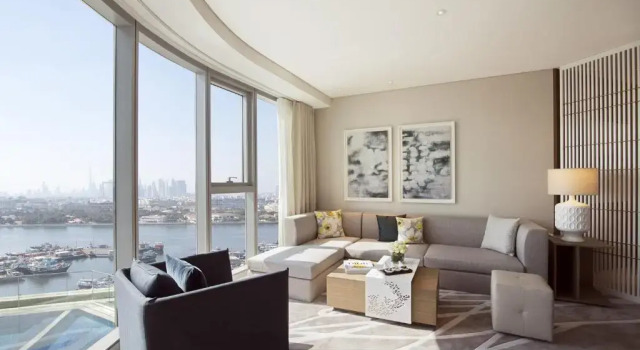 Двухместный люкс c 1 комнатой с видом на ручей Al Bandar Rotana - Dubai Creek