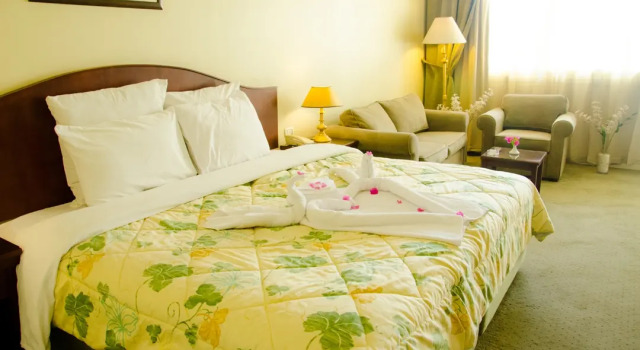 Номер Superior с балконом и с красивым видом из окна Grand Pyramids Hotel
