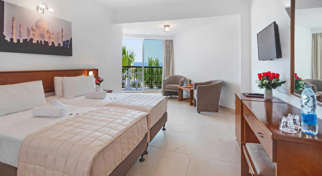 Standard Double room with balcony and with Side Sea View Avlida Hotel