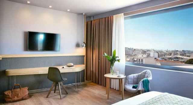 Двухместный люкс Executive с видом на город Отель Zeus Wyndham Grand Athens