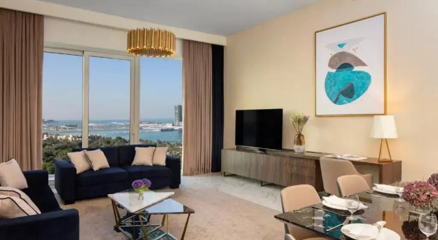 Апартаменты Superior с 3 комнатами с видом на море Avani Plus Palm View Dubai Hotel & Suites
