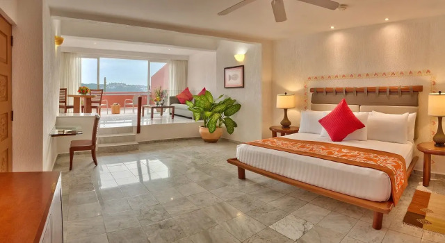 Brisas Beach Club люкс с балконом и с видом на океан Las Brisas Huatulco-All Inclusive