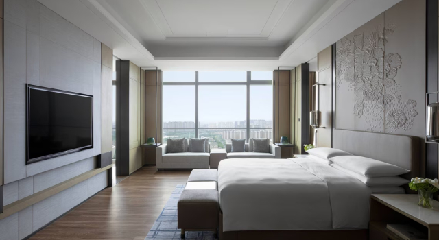 Люкс Vice Presidential c 1 комнатой с видом на город Zhangjiagang Marriott Hotel