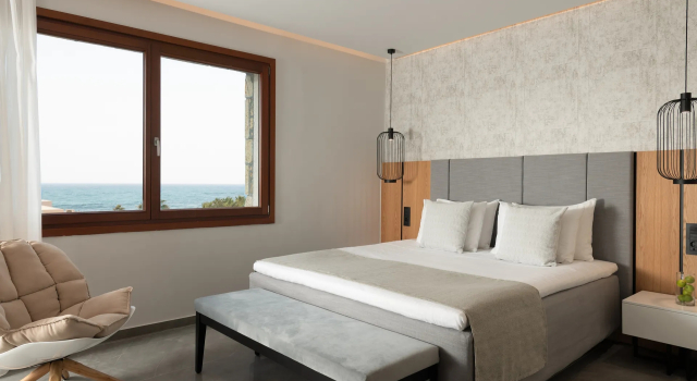 Двухместный люкс с видом на море Ikaros Beach, Luxury Resort & Spa