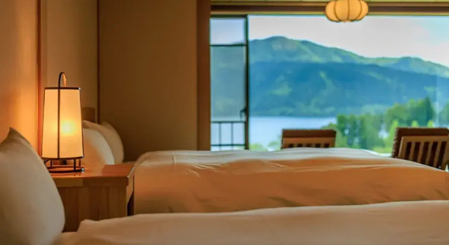 Room doppia Japanese-style with Lake Ashi view Ryuguden