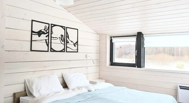 Коттедж 77-23 с террасой и с красивым видом из окна Усть-Вазуза Рыбацкая Деревня