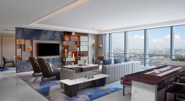 Двухместный люкс Presidential c 1 комнатой Sheraton Guangzhou Panyu