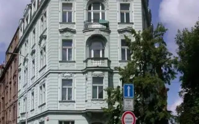 Hostel Mikoláše Alše Прага вид на фасад