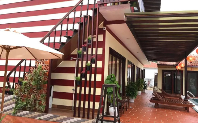 Отель Ha My Beachside Villa Hoian вид на фасад