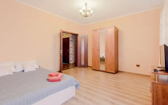 Отель Flathome24 Ladozhsky Vokzal Санкт-Петербург комната для гостей