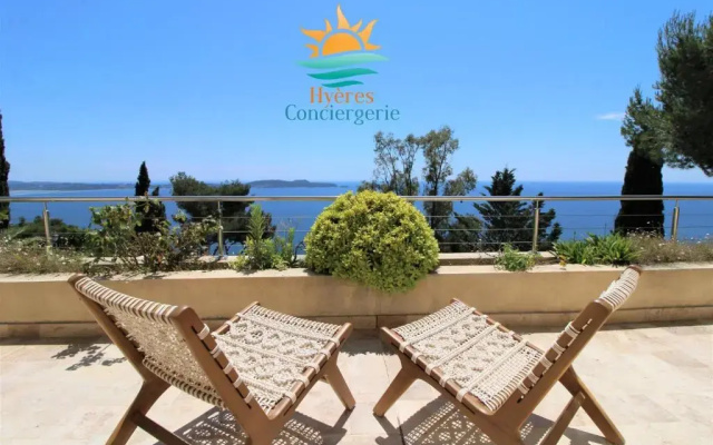 Mont des oiseaux-VillaT5-Piscine vue mer PK/WIFI