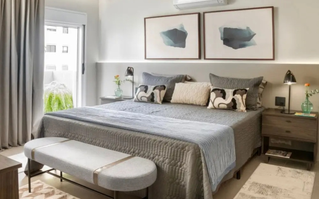 Flat de 100m2 com Serviço de Camareira