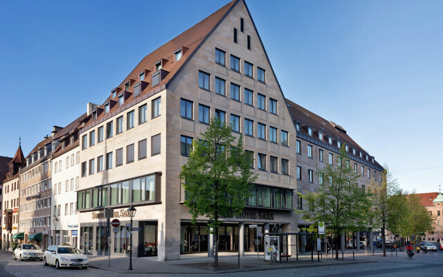 Отель Sorat Hotel Saxx Nürnberg Германия, Нюрнберг - отзывы, цены и фото номеров - забронировать отель Sorat Hotel Saxx Nürnberg онлайн вид на фасад