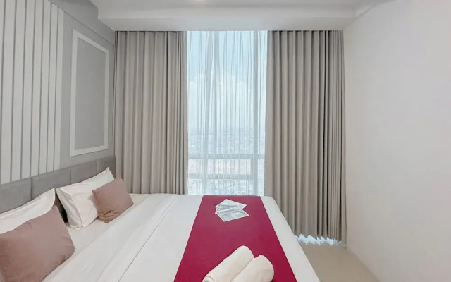 Combined Grey Toned 2Br Apartment At The City Square Surabaya