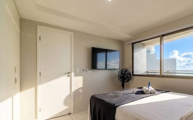 Apto w/ Balcony Beachfront in Boa Viagem Cpf0902