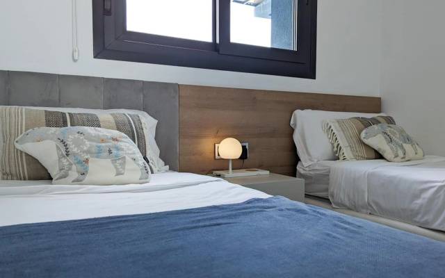 SUNSET WAVES blue sky apartment